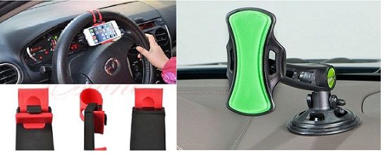 Car Steering Wheel Universal Mobile Phone Holder For All Mobiles Handsfree