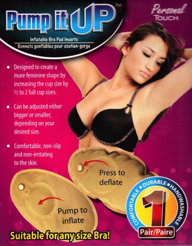 Personal Touch Pump It Up Inflatable Bra Pad Inserts