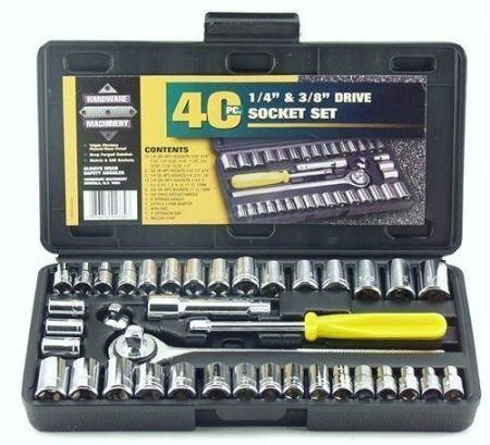 40 PC Socket Wrench Set Multifunction Tool Kit