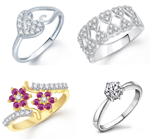 Beautiful Heart rings for your lady luck