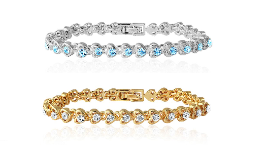 Beautiful crystal bracelet for your lady luck