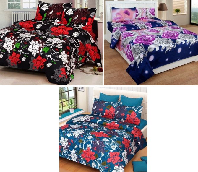 Floral bed sheets