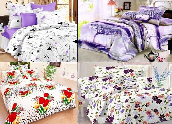 White bed-sheets