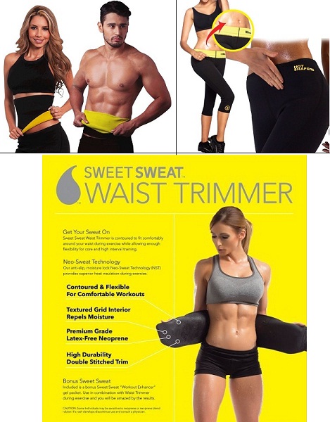 Body Shaper Fabric Sweet Sweat Waist Trimmer Belt, For Gym, Waist