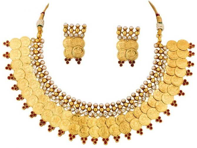 South Indian Coin Necklace 