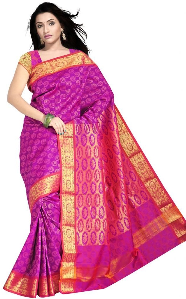 Floral Silk Saree